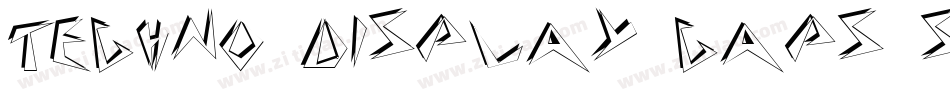 Techno Display Caps SSi字体转换